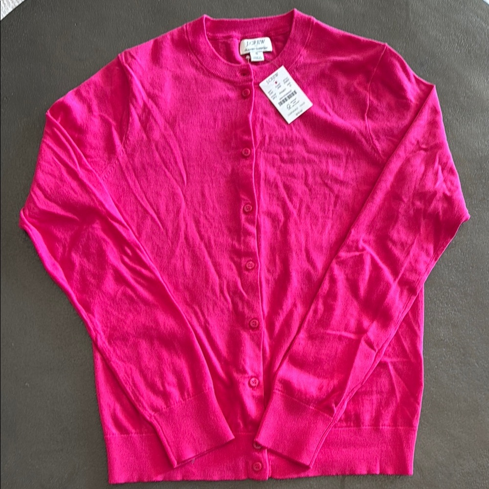 J. Crew Factory Women's Pink Cardigan Sweater